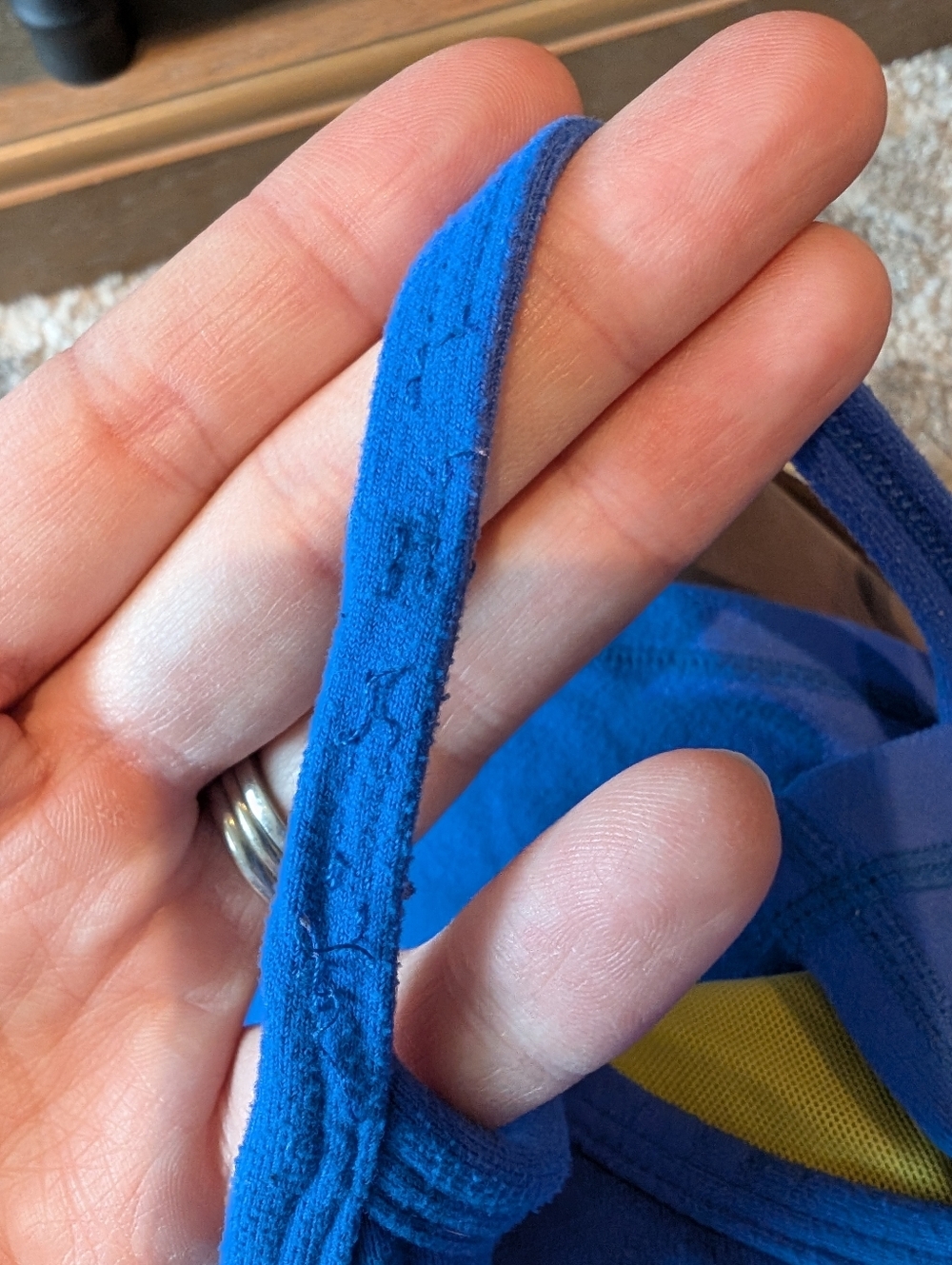 Lululemon Power Y Tank *Luon, Blue - Picture 6 of 6